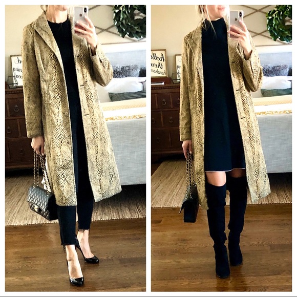 Worth Jackets & Blazers - Leopard print midi length coat